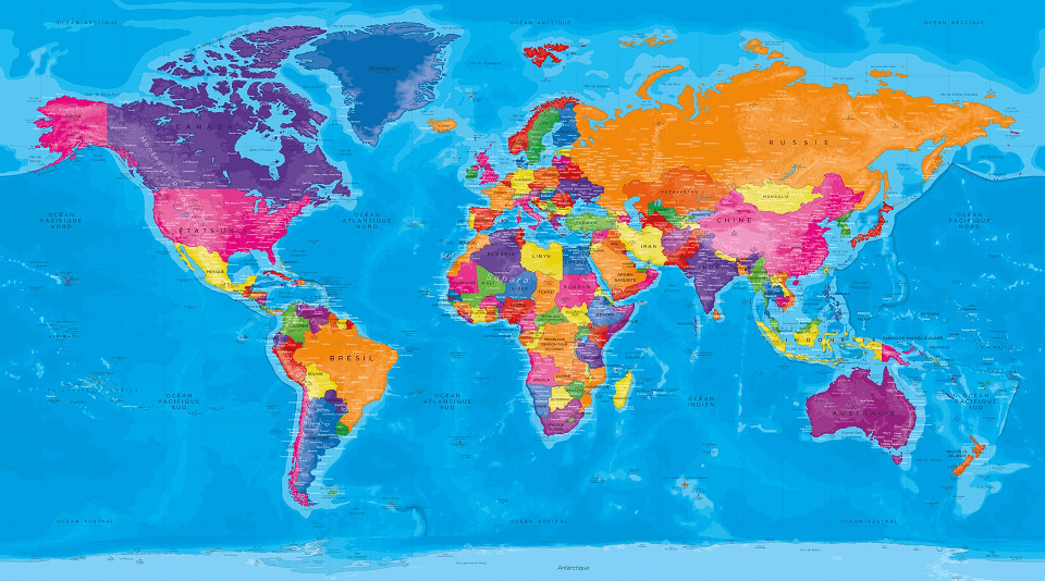 liste pays du monde